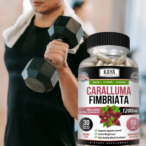 Vista 9 de Kaya Naturals - Suplemento Caralluma Fimbriata de 1200 mg de alta potencia Soporte de resistencia natural de máxima resistencia, cápsulas