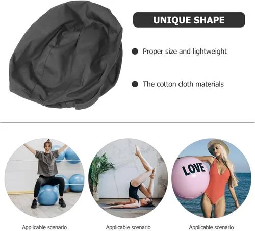 Vista 3 de BESPORTBLE Cubierta de bola de equilibrio, cubierta de bola de ejercicio, cubierta de bola de entrenamiento lavable, protector de pelota