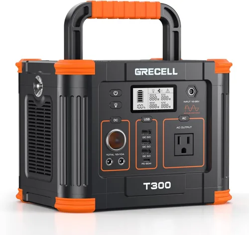 Vista 13 de GRECELL - Generador solar portátil de 1000 W, 999 Wh con salida USB-C PD de 60 W, salida de CA de onda sinusoidal pura de 110 V, batería de litio