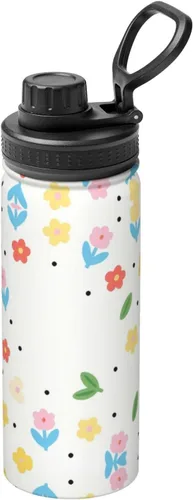 Vista 17 de Anglerfish Insulated Stainless Steel Kettle Print Funny Water Bottle Insulated Ideal for Sports and Travel