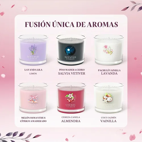 Vista 2 de CHILLFLAME Velas perfumadas de regalo para mujer, juego de regalo de velas para ella, 6 velas votivas perfumadas, regalos de cumpleaños