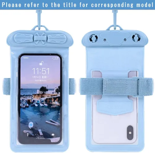 Vista 2 de Funda para teléfono, compatible con Samsung Galaxy A03s impermeable bolsa seca [no protector de pantalla]