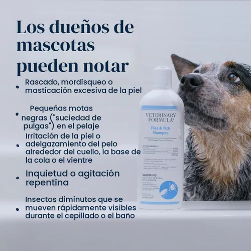 Vista 3 de Veterinary Formula Champú para pulgas y garrapatas para perros y gatos, 16