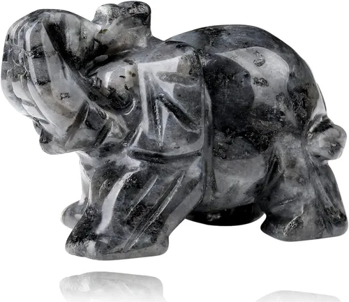 Vista 12 de YATOJUZI - Figura de elefante de cuarzo rosa de 5 cm decorativa, cristal curativo rosa, lindo, natural, tallado a mano, pulido, estatua de gema