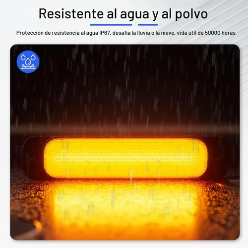 Vista 7 de Protector de capó con luz LED compatible con Chevy Silverado 1500 2019-2026, deflector de capó negro brillante de tres secciones, protector de luz