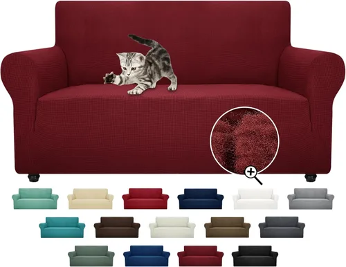 Vista 66 de ZNSAYOTX Funda súper elástica para silla (30"-47"), nuevas fundas de silla a rayas para sala de estar, aptas para perros y mascotas, protector