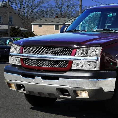 Vista 5 de DNA MOTORING Juego de montaje de faros Compatible con 2003-2006 Chevy Silverado 1500 2500 3500 1500 HD 2500 HD Avalanche 1500 2500, sin Cromo