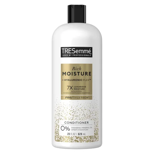 Vista 9 de TRESemmé Acondicionador rico en humedad, ceramida + ácido hialurónico, acondicionador de tamaño de viaje para cabello dañado, acondicionador
