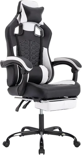 Vista 12 de Gaming Chair, Home Office Computer Chair, Ergonomic Executive Swivel Rolling Chair with Footrest Comfortable Headrest and Lumbar Support for Back