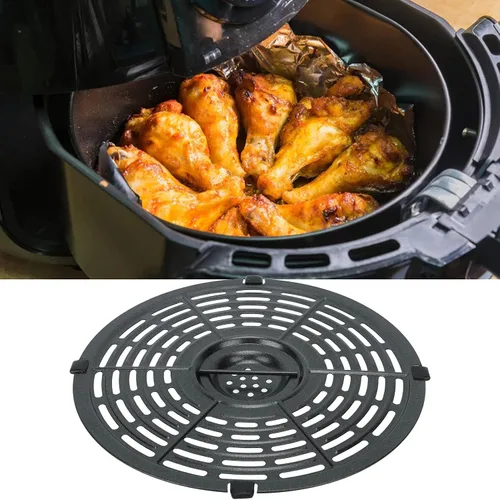 Vista 5 de Focket Placa de repuesto para freidora de aire de 8.5 in, 8,5 pulgadas, revestimiento antiadherente, sartén para freidora de aire, placa de parrilla