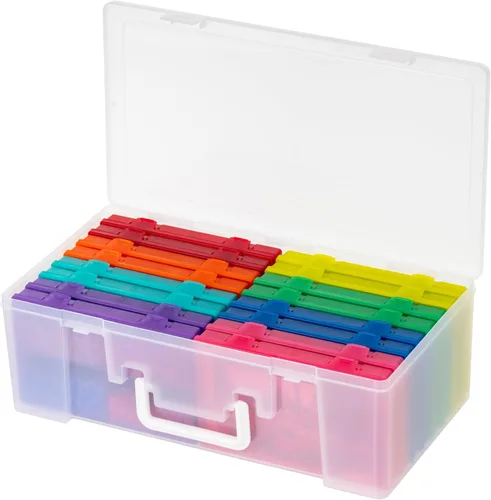 Vista 11 de IRIS USA, Inc. KP-XLPHO 4 "x 6" Photo and Craft Keeper, extra grande, transparente