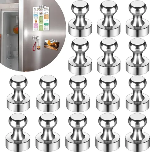 Vista 11 de LOVIMAG - Imanes negros de refrigerador, 12 unidades, imanes pequeños y fuertes para pizarra blanca, oficina, aula, mapas, accesorios de cocina