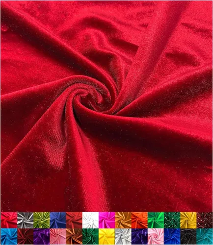 Vista 11 de Barcelonetta Tela de terciopelo elástico Lujo y suave Tela de terciopelo Rollo de 60 pulgadas de ancho 10% elastano Costura, ropa
