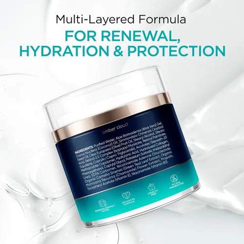Vista 3 de Crema de Colágeno NAD+ para Rostro con Retinol Ácido Hialurónico Niacinamida para Todo Tipo de Piel - Hidratante Facial Anti-Envejecimiento