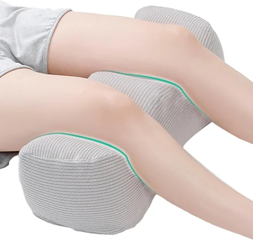 Vista 7 de Almohada para debajo de las piernas – Cojín de contorno, bloque de apoyo Cuña ortopédica de espuma viscoelástica, almohada de elevación ajustable