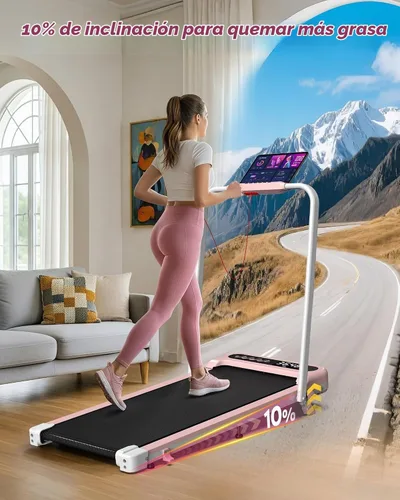 Vista 2 de Cardirun Almohadilla rosa con inclinación del 10% y barra de mango, cinta