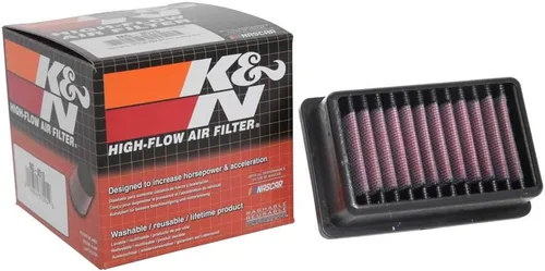 Vista 2 de K&N Filtro de aire del motor: Alto rendimiento, Filtro de aire Powersport: Se adapta a MOTO 1991-2019