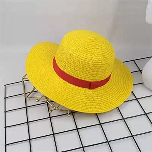 Vista 3 de YOUYICOS Accesorios de cosplay de anime Monkey D Luffy Hat Peluca de cosplay Luffy