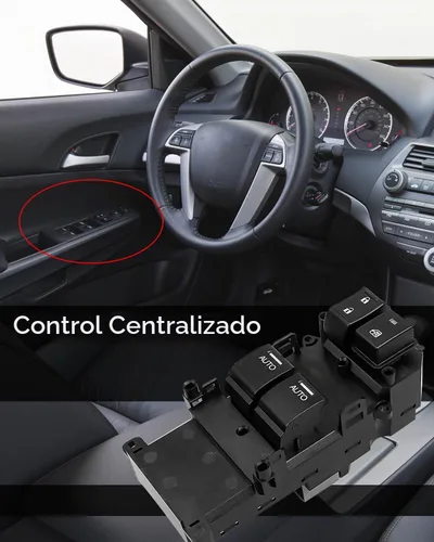 Vista 4 de Interruptor maestro de elevalunas eléctrico para Honda Accord Coupe 2008