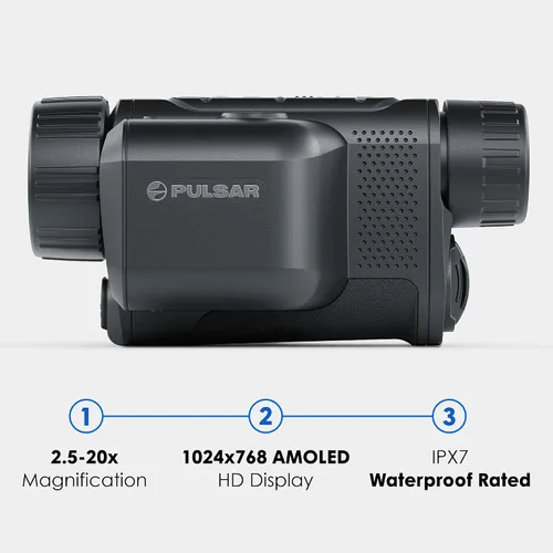 Vista 7 de Pulsar Axion 2 LRF XG35 Monocular térmico con telémetro láser de alcance XQ35 Pro