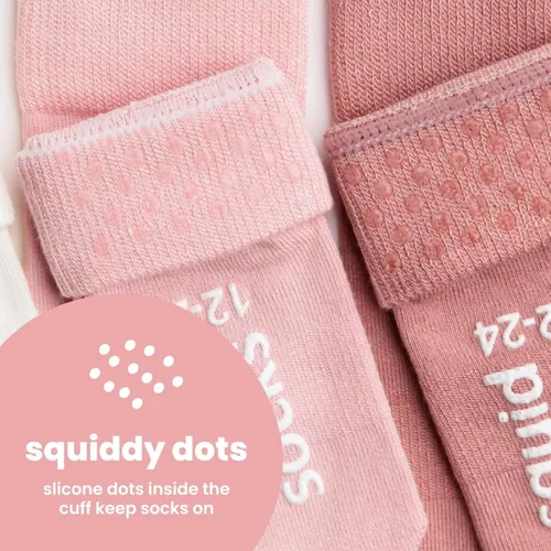 Vista 70 de squid socks Calcetines de viscosa de bambú 0-6M, 6-12M, 12-24M y 2T-3T Calcetines que se mantienen puestos