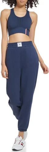 Vista 4 de Pantalones deportivos con tobillos elásticos para mujer Easy Fit