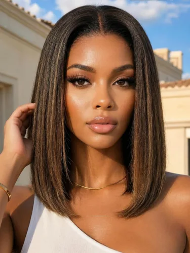Vista 41 de KLAIYI Bye Bye Slip™ Ombre Highlights Rubio Bob Onda de Agua Rizado Precortado 7x5 Encaje Frontal Pelucas Cabello Humano Parte Lateral Cordón