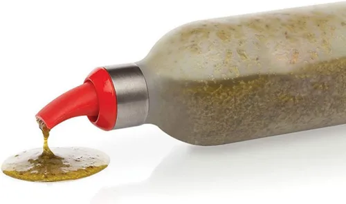 Vista 8 de Lawei Paquete de 6 botellas de plástico para condimentos de 15 onzas, botellas de plástico con tapas y puntas de colores, perfectas