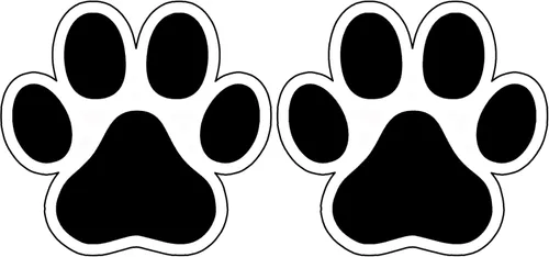 Vista 7 de Rogue River Tactical Calcomanía para parachoques con estampado de pata de perro y gato para automóvil, regalo para laptop, pared, ventana, 5 pulgadas
