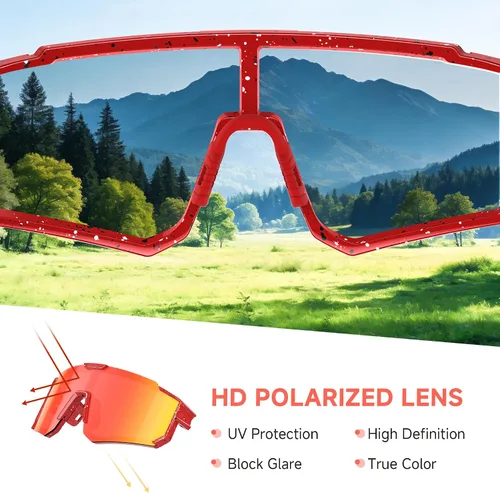 Vista 6 de Gafas de sol de béisbol deportivas para jóvenes, ligeras, polarizadas, para sóftbol, ciclismo, para niños y niñas de 3 a 12 años