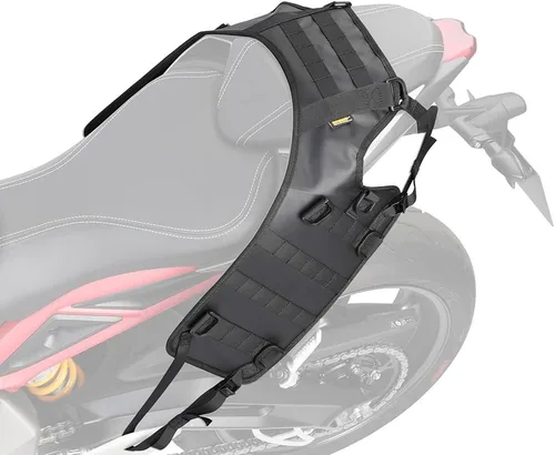 Vista 11 de Rhinowalk Bolsa de parachoques delantero de motocicleta, bolsa de cola, bolsa lateral de motocicleta de 6 L, bolsa de sillín completa impermeable