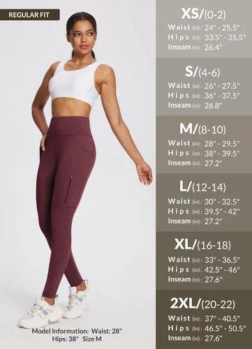 Vista 17 de baleaf Leggings con forro polar para mujer, impermeables, pantalones de senderismo de invierno, mallas térmicas para correr, bolsillos