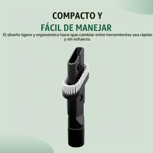 Vista 4 de Selgo Cepillo de polvo combinado de repuesto y herramienta para hendiduras para varias aspiradoras Bissell