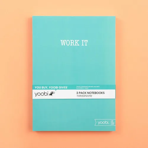 Vista 2 de Yoobi El Cuaderno con funda estampada Blush Multicolor Pack de 3 (YOOB4192674)