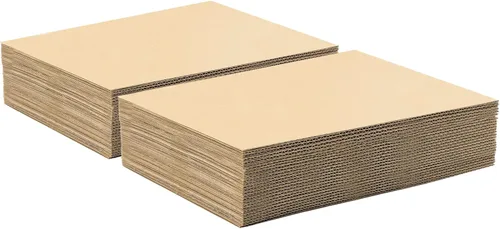 Vista 10 de Golden State Art, Paquete de 50 hojas de cartón corrugado de 5 x 7 pulgadas, almohadillas de cartón plano para embalaje, correo o manualidades