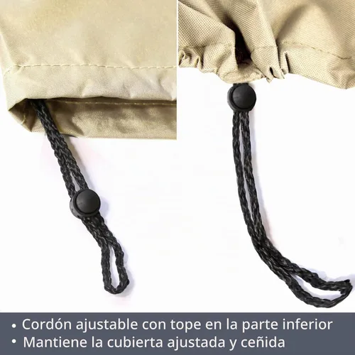 Vista 7 de Fundas para muebles de patio, funda impermeable para muebles de exterior, fundas para muebles de patio para 3 piezas, juego de fundas de sofá