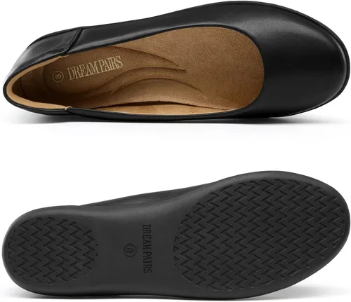 Vista 2 de DREAM PAIRS Womens Comfortable Ballet Dressy Work Flats, Round Toe Slip on Office Shoes