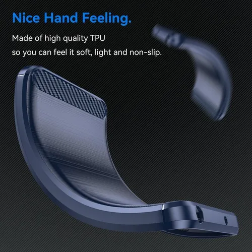 Vista 9 de Funda para Xiaomi Redmi Note 12S con 2 protectores de pantalla HD, antideslizante mejorada, absorción de impactos, fibra de carbono TPU flexible