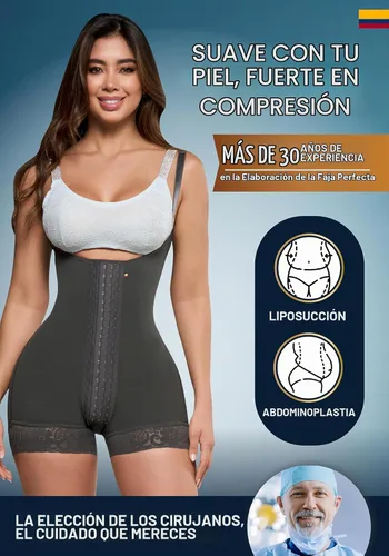 Vista 5 de Sonryse Stage 2 faja Tummy Tuck Compression Garment Faja Body Shaper Shapewear for Women Fajas Colombianas Moldeadoras Negro ceniza entrepierna