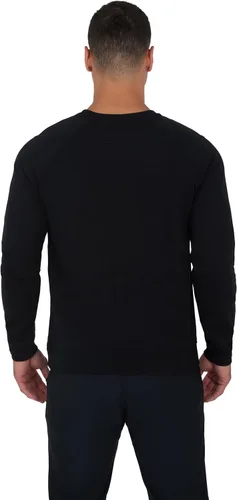 Vista 4 de 90 Degree By Reflex Camiseta de manga larga cepillada para hombre Negro