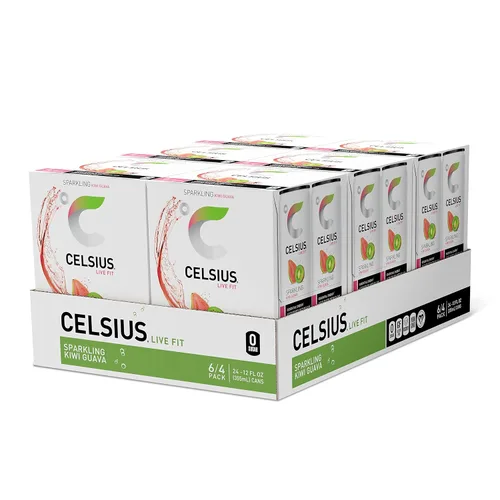 Vista 23 de CELSIUS Naranja Espumosa, Bebida Energética Esencial Funcional de 12 onzas líquidas (paquete de 4)