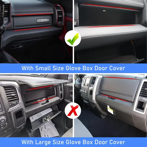 Vista 3 de Jaronx Compatible con Dodge RAM 1500 2500 3500 Organizador de Caja de Guantes 2024 2023 2022 2021 2020 2019, Bandeja Organizadora de Consola Central