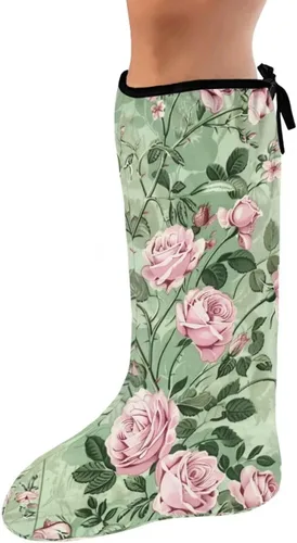 Vista 48 de Funda de fundición de pierna verde para pie de gato negro, funda decorativa para patas, regalo del día de San Patricio, debajo de la rodilla, manga