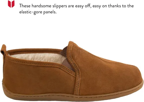 Vista 2 de Minnetonka Pantuflas Romeo forradas con pila para hombre