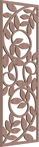 Vista 110 de 9 3/8"W x 24 3/8"H x 1/4"T Utica Decorativo Fretwork Madera Paneles de Pared, Abedul