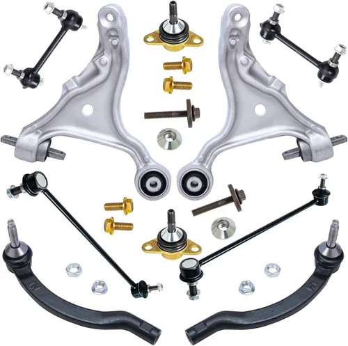Vista 669 de Detroit Axle - Kit de suspensión frontal de 10 piezas para Dodge Avenger 2008-2014, Chrysler Sebring 2007-2010, 2 brazos de control inferiores, 2