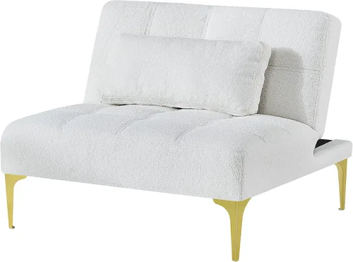 Vista 6 de Sofá futón, sofá reclinable, sillas de sala de estar cómodas sin brazos con respaldo ajustable, para espacios pequeños, oficina, recepción