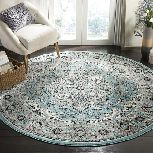 Vista 12 de SAFAVIEH Skyler Collection SKY126M - Alfombra bohemia estilo medallón envejecido, no desprende pelusa, para sala de estar o dormitorio, 2 x 4 pies