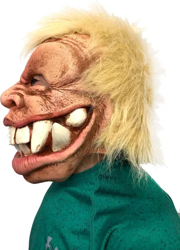 Vista 2 de Zagone Studios Máscara de monstruo Myles of Smiles con una gran sonrisa y dientes