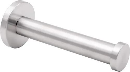 Vista 2 de KINJOEK 6 ganchos para bata de pared de 4 pulgadas, gancho de acero inoxidable cepillado, gancho de pared resistente para toallas de baño